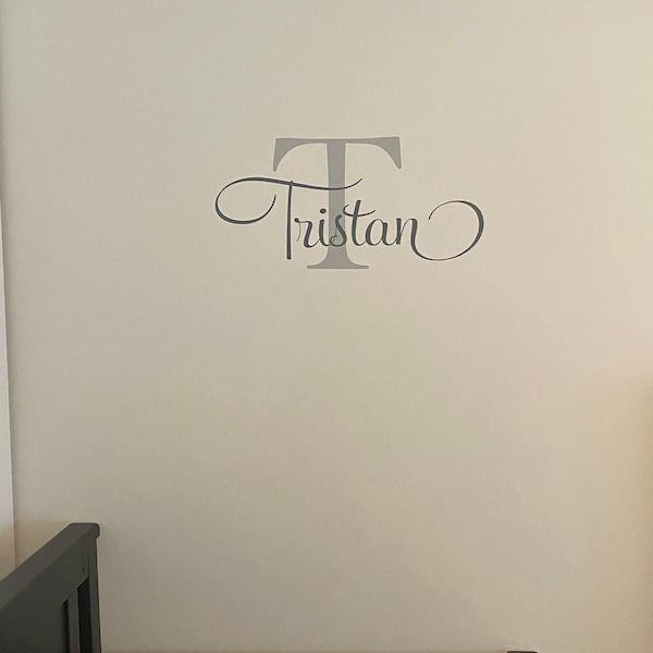 Name Wall Decal Teen Boys Room Decor Baby Boy Nursery Name Decal ...