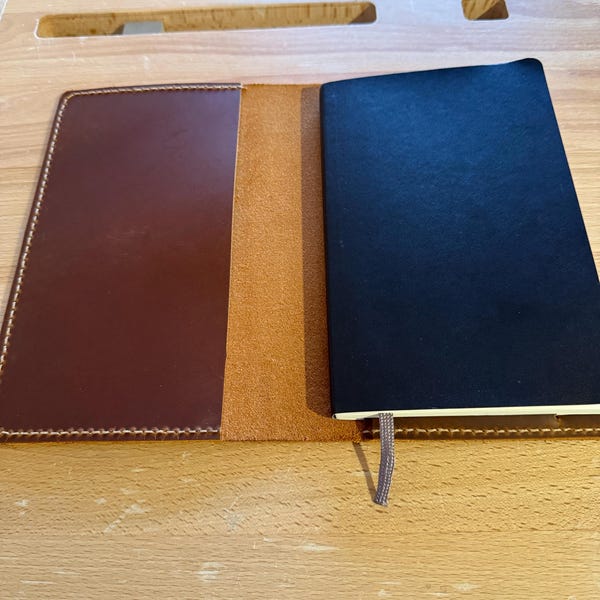 Personalized Refillable Leather Journal Cover for Moleskine XL, Field ...