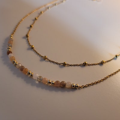 Collier Ras De Cou Femme - Pendentif En Pierre Naturelle (Améthyste) - Neuf Avec étiquette