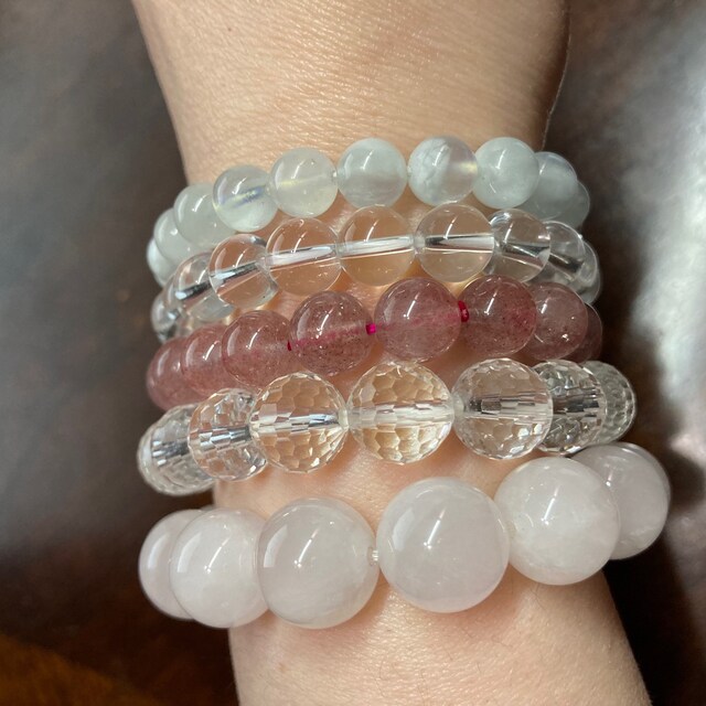 ブレスレット Numbering Clear Quartz Bubble Bracelet #7907 5BNY883 Natural Clear Quartz Bracelet,clear Quartz Faceted Bracelet