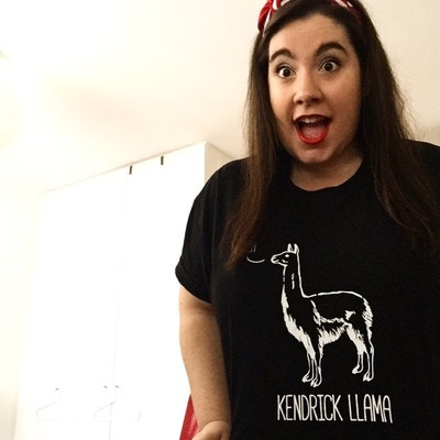 Kendrick Llama T-shirt Tee // Music T-shirts / Band T-shirts / - Etsy