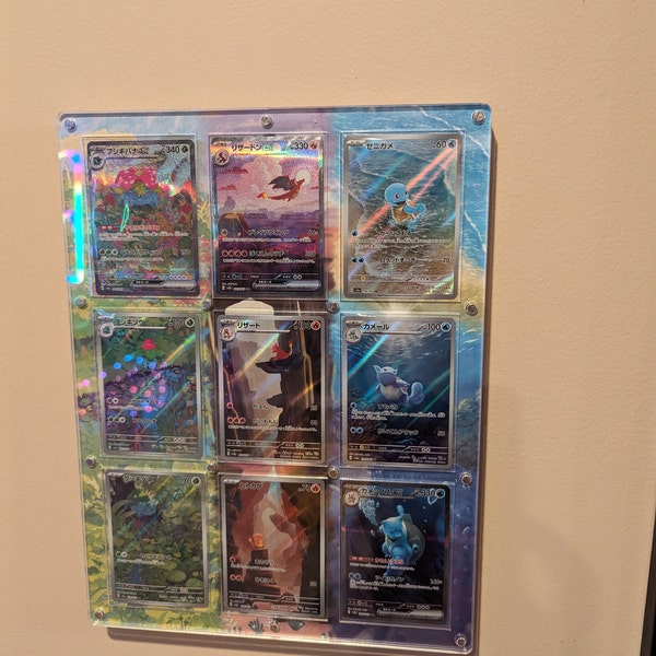 Pokémon 151 Starter Evolution Set Pokémon Card Display Frame Case ...