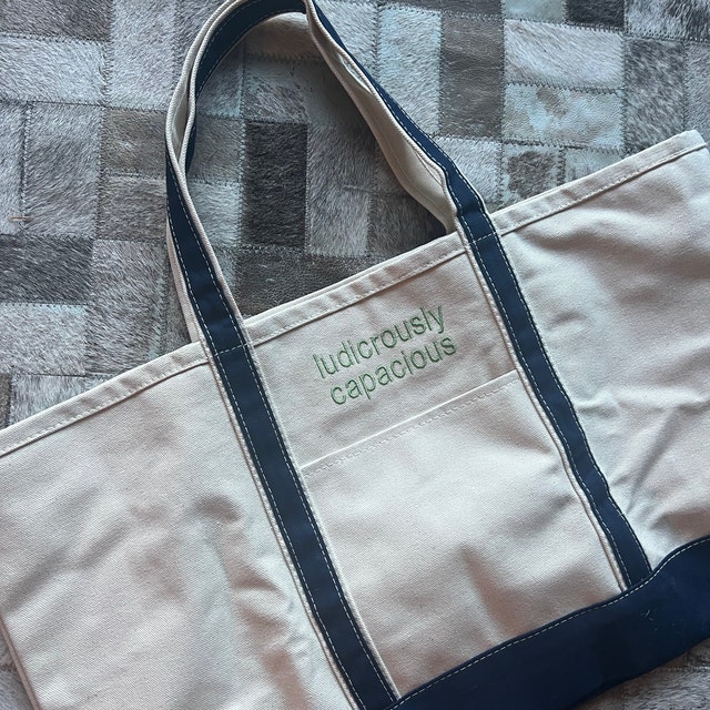 The 90s Ironic Boat Tote Bag – 7 Threads Embroidery