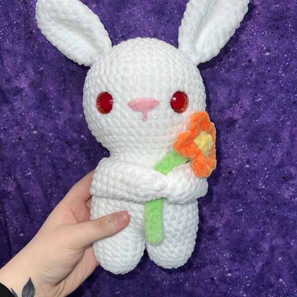 Crochet Flower Bunny and Flower Bear PDF PATTERN (2 in 1: Bunny Holding ...