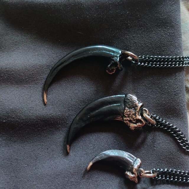 ネックレス・ペンダント Bear's two-claw necklace Bear Claw Necklace - Bronze Bear Claw Pendant - Etsy