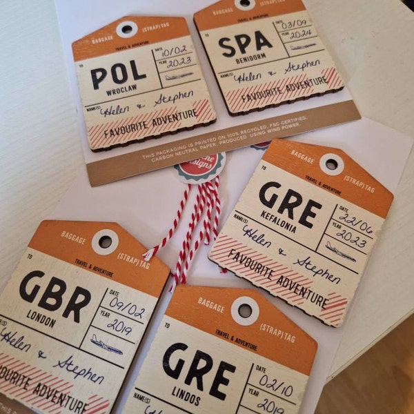 Customisable Christmas Luggage Tag main image 1