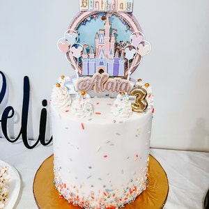 Donut Theme Cake Topper Pink Donut Cake Topper Donut Party Etsy