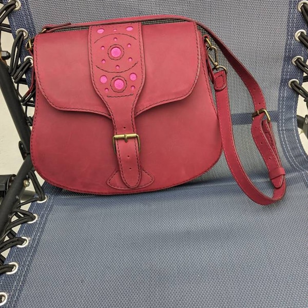 Shoulder Bag Leather Pattern PDF - Saddle Bag Digital Template - Etsy
