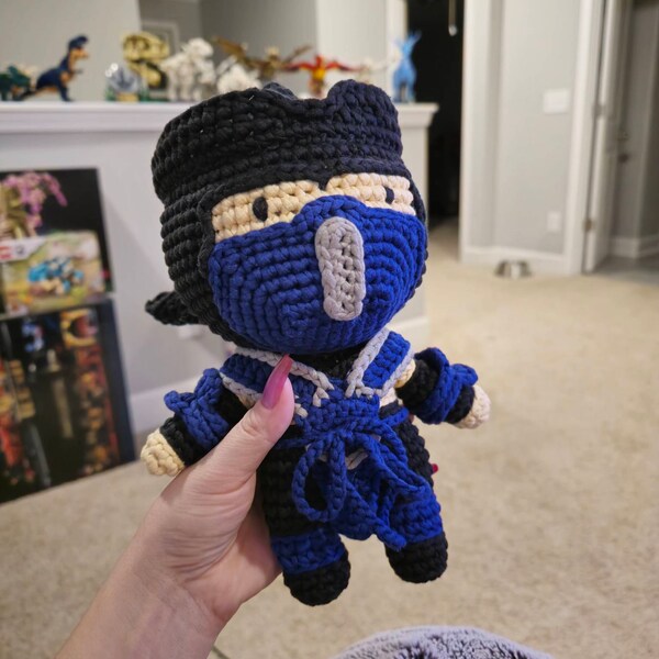 Subzero Crochet Pattern: Mortal Kombat Amigurumi Doll (PDF Pattern) - Etsy
