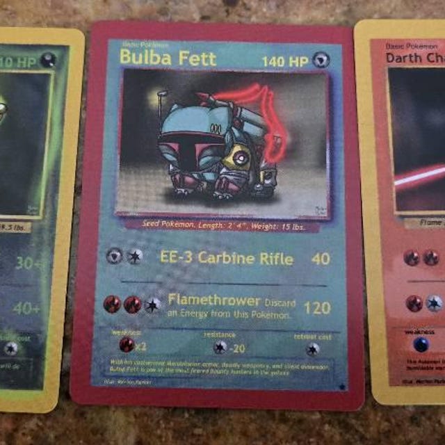 カスタムポケモンカード スターウォーズ ライトセーバー デュエル