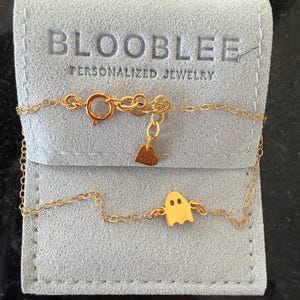 Customer photo, Ghost Charm Bracelet