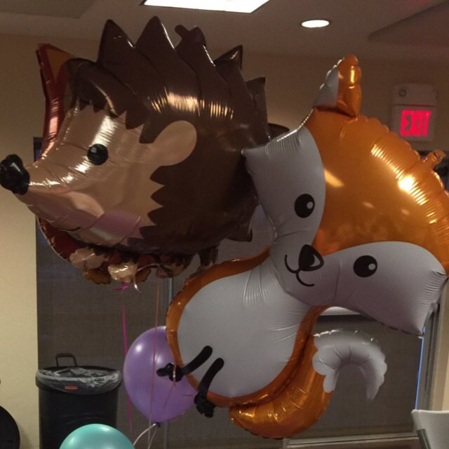 Woodland Creatures Birthday Party Supplies Baby Shower Fox Balloon Bou –  Big Balloon Store