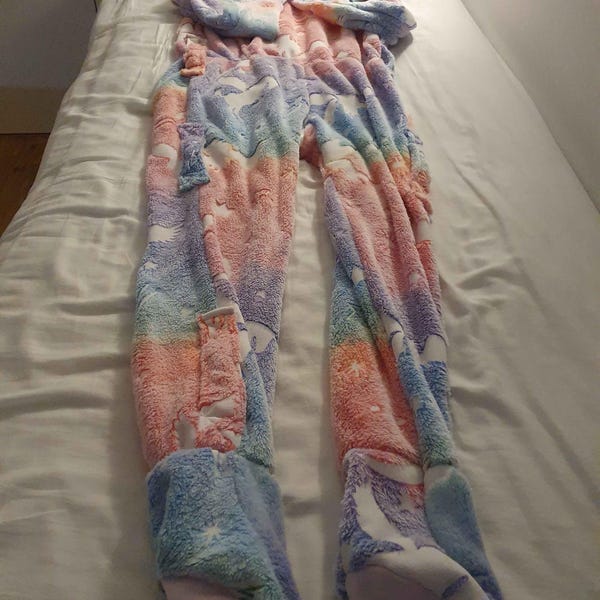 Blue Heavy Duty Lockable Diaper Cover Pants Anti Diaper Removal