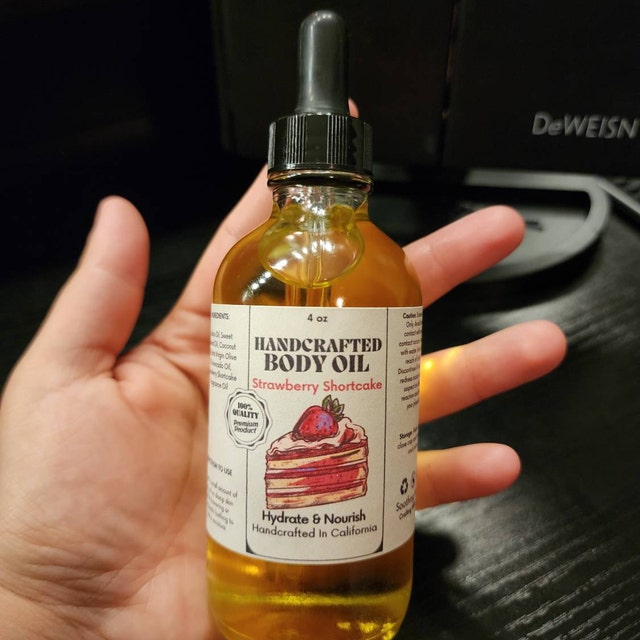 Strawberry Shortcake Body Oil – Paradise Suds Bath & Body