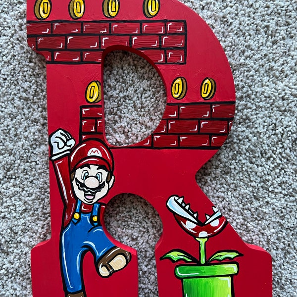Hand Painted Video Game Letters (PER LETTER) - Etsy