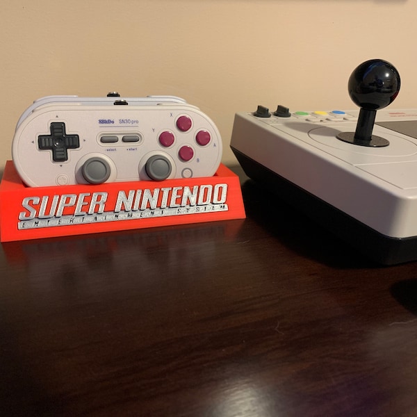Super Nintendo SNES 8bitdo Pro SN30 SF30 Controller Display Stand 3D ...
