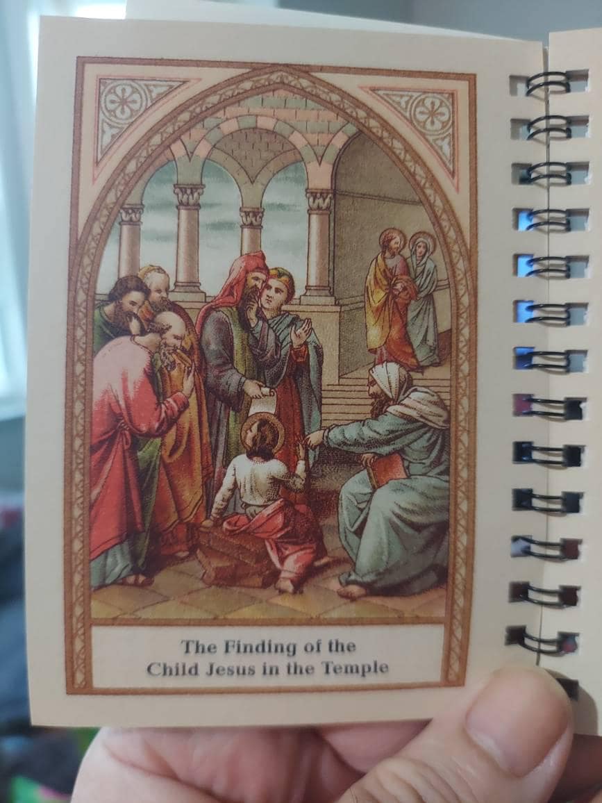 ORIGINAL!  POCKET-SIZE Rosary Meditation Book featuring 15 decades with meditations for each bead, Traditional Catholic, Latin Mass, Fatima
