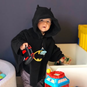 Bat Guy Fleece Fleece Poncho Car Seat Poncho All In One Etsy