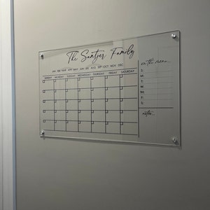 GOALS - The original New Neon®️ acrylic dry erase calendar