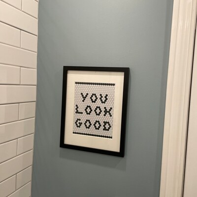 Bistro Tile Pattern Penny Tile Wall Art Hexagon Tile Typography tile ...