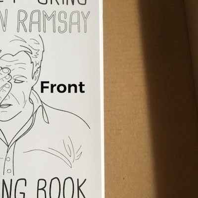 Gordon Ramsay Colouring Book - Etsy