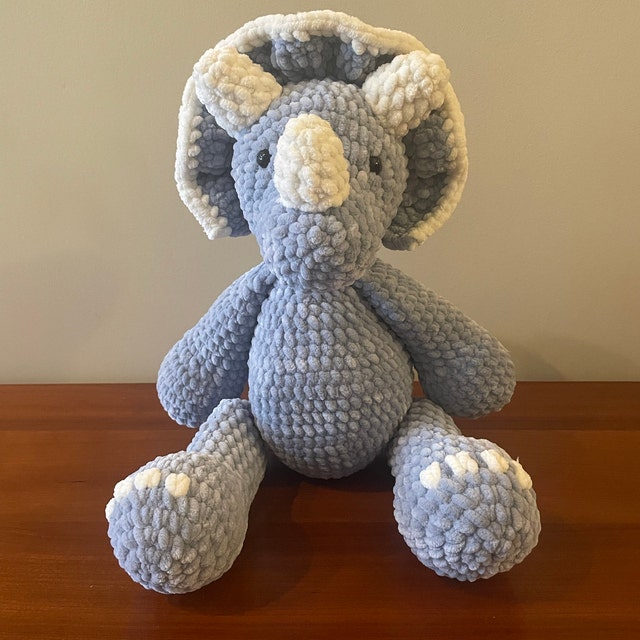 かぎ針編み - 説明書/パターン トリケラトプス テオ & ジュール