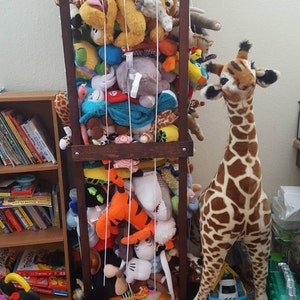5' and 6' Stuffed Animal Zoo, Wood Animal Holder, Storage, Stuffed Animal  Organizer, Kids Gifts, Animal Storage, Birthday Gift, Christmas 