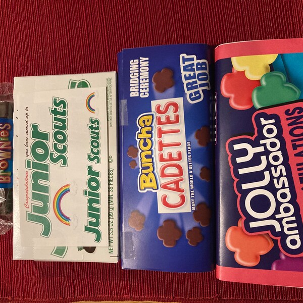 Customizable Junior Scouts 3.5 Oz Junior Mints Box Wrapper Girl Scout ...
