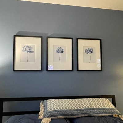 Navy Blue Wall Art Home Decor Bedroom Wall Decor Living Room Over the ...