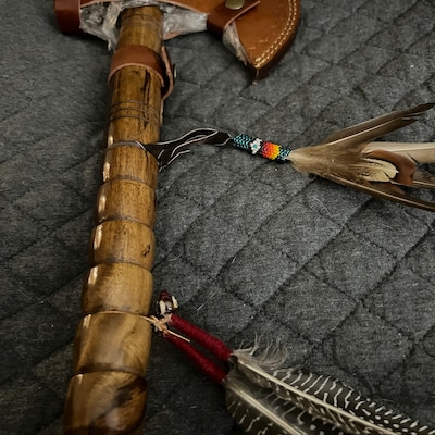 Custom Handmade Viking Axe with Damascus Steel Blade & Rosewood Handle main image 1