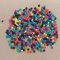 9x6mm Pony Beads, Opaque Dark PVC Gray, 500pc, Made In America, Jolly Store Crafts - Foto 10