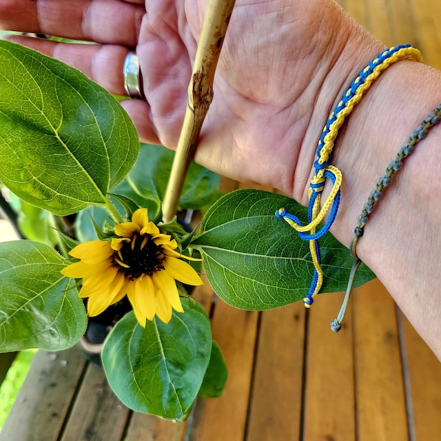 Pulseras De Silicona Bandera De Ucrania (2 Unids) – Brazalete Elástico Amarillo Y Azul, Regalo Solidario Para Fans Y Apoyo Al País
