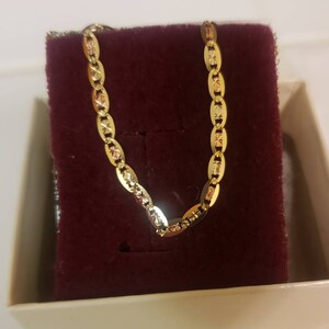 10K Yellow Solid White Rose Gold Tri 
