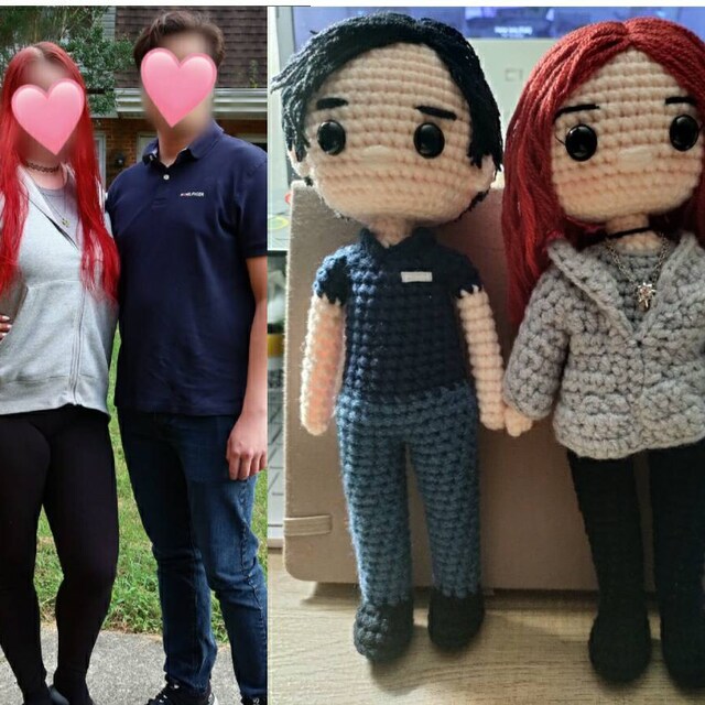 Custom Couple Doll Look Alike Doll Custom Crochet Doll -  Israel