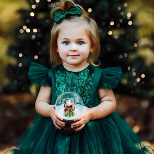 Christmas Baby Girl Dress Photoshoot Girl Dress Baby Gown for