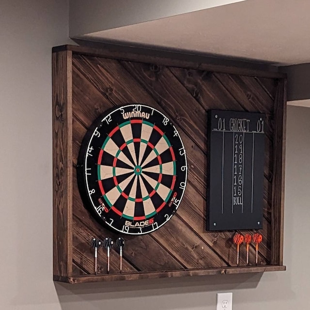 Relaxdays dartbord surround ring R5, beschermring darts, muurbescherming, diameter 45 cm, rond
