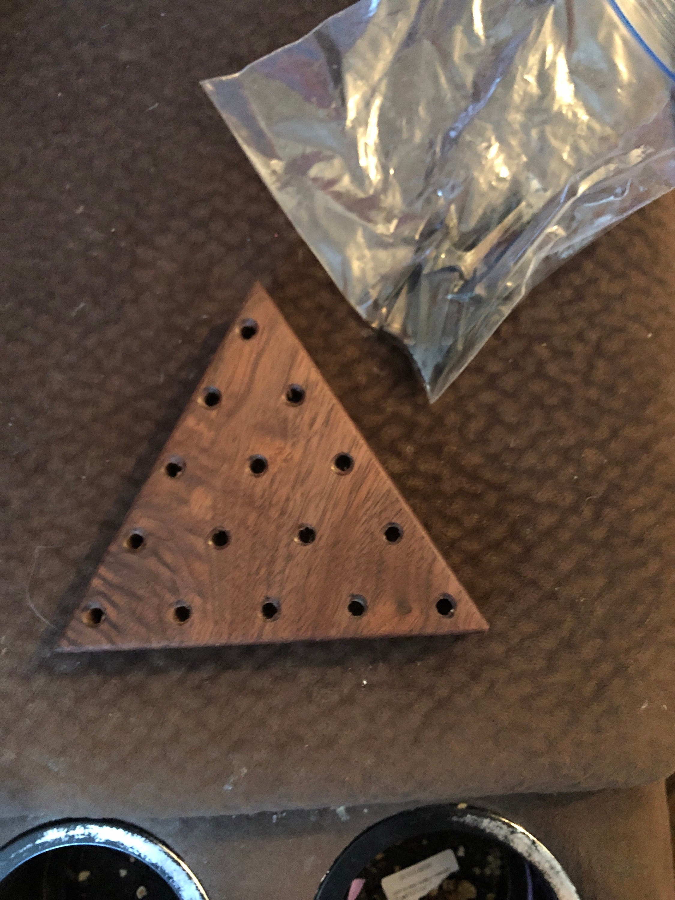 Triangle Peg Solitaire Game - Last Man Standing - Cracker Barrel Game - Hygge Teen Gift - Father&#39;s Day Modern Gift  - Corporate