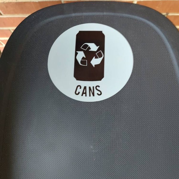 Trash Can Decals / Recycle Decals / Vinyl Decals / Recycle Sticker ...