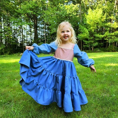 Jasmine Mini and Dress PDF Digital Sewing Pattern Sizes 1-14, Girls ...