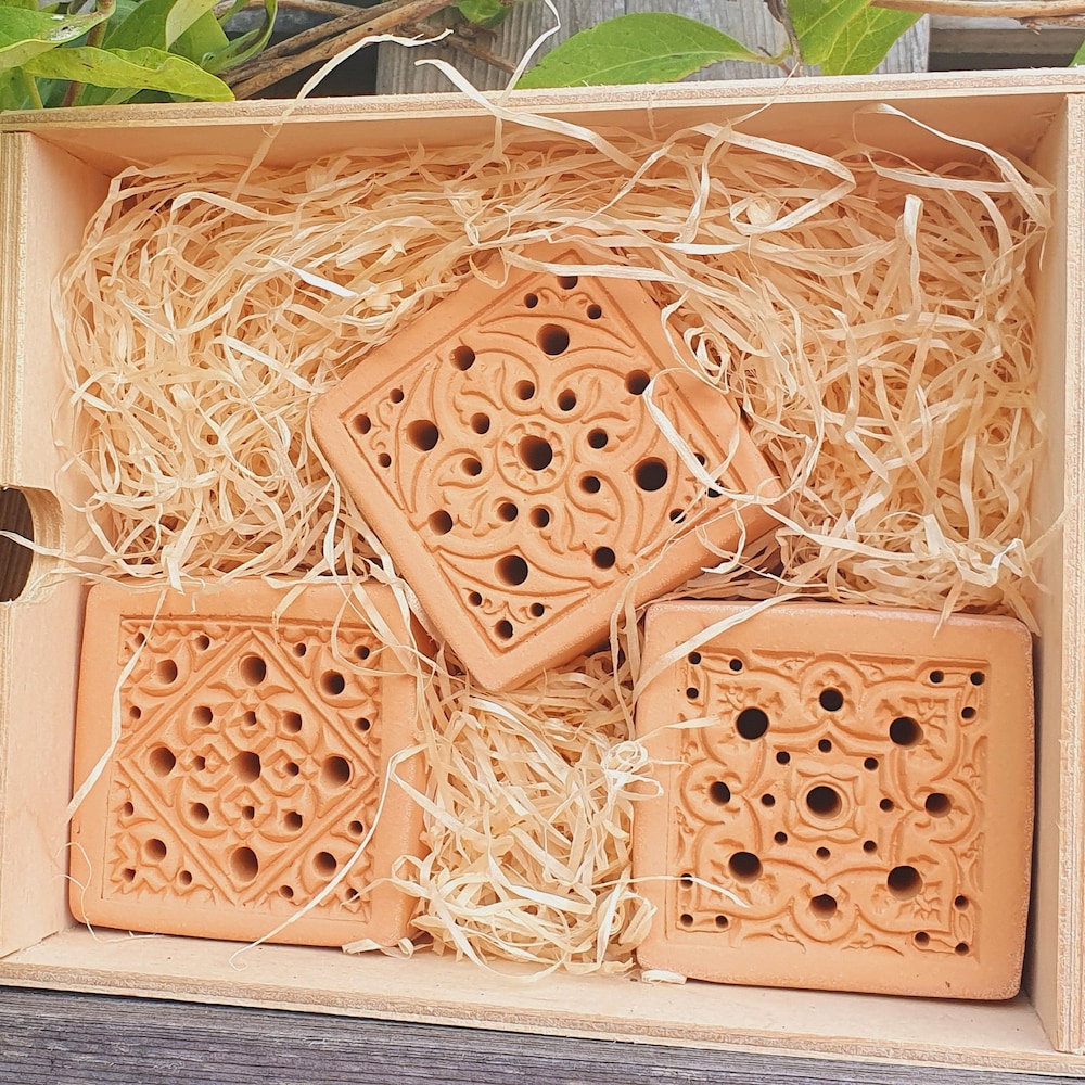 3er Set Bienenstein Insektenhotel