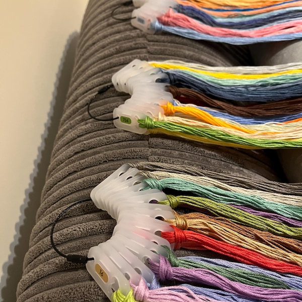 PIPSQUEAKS Acrylic Thread Drops | Floss Drops | Organiser Drop for ...