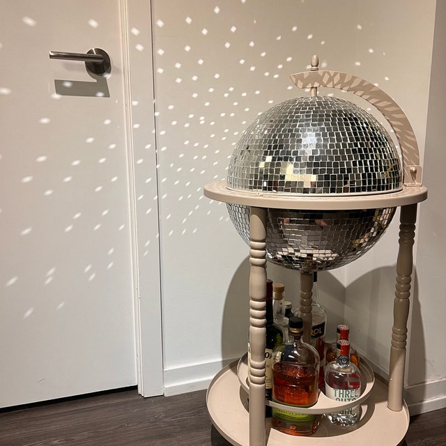 Glam Globes Disco Ball Bar Cart Etsy