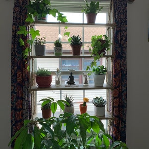 CUSTOM / Cedar / Rope / Hardware / Minimalist / Hanging Shelf - Etsy