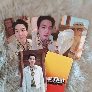 Photocards That That -SUGA- Bts - Etsy