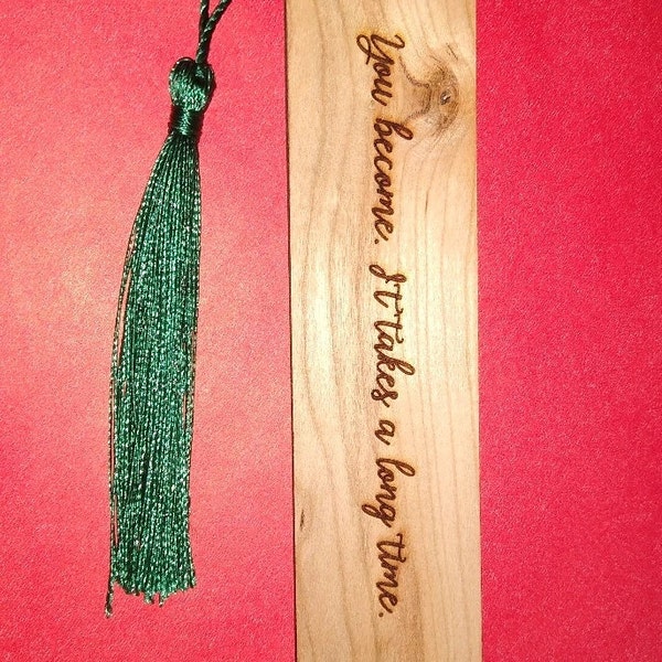 Moon Phases Engraved Wood Bookmark With Custom Message - Personalized ...