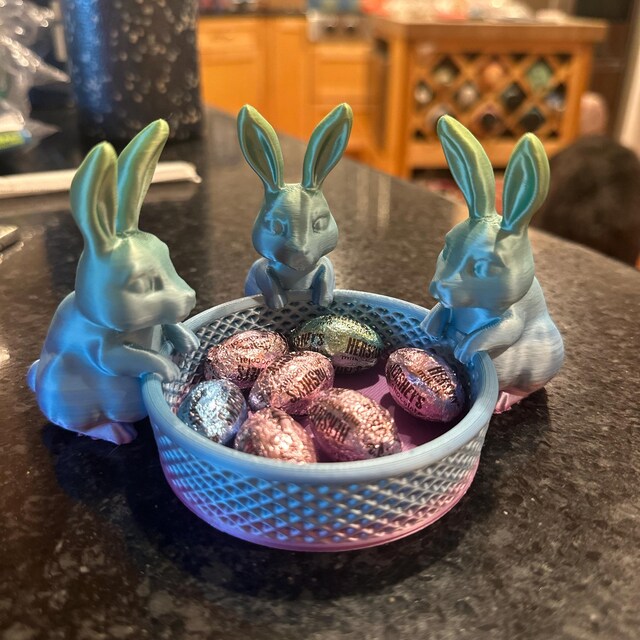 Panier de chasse aux œufs de Pâques, panier de lapin de Pâques en
