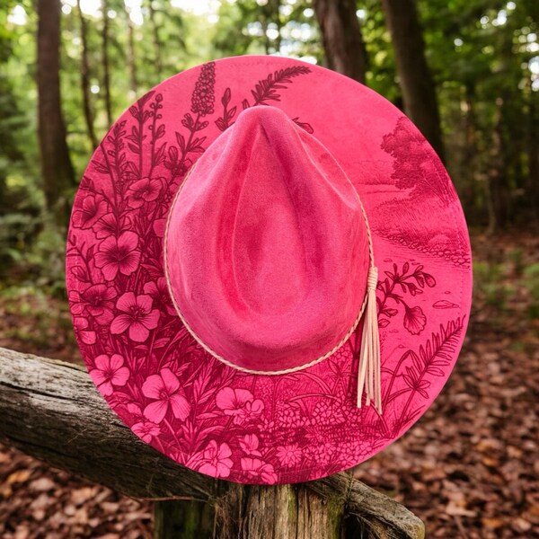 Wildflowers 2 Hat File, Laser Hat Burning Design, Digital Download PNG ...