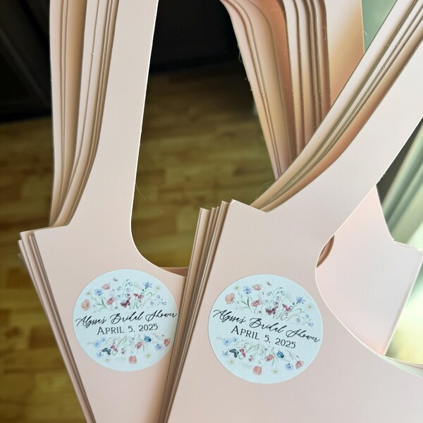Sticker For Baridal Packing Bridal Shower Favor Stickers, Wildflower Labels for Bridal Shower ...