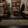 Olive Green/ Black Runner Rug Kilim Cotton Rug Dining Room Rug Hand ...