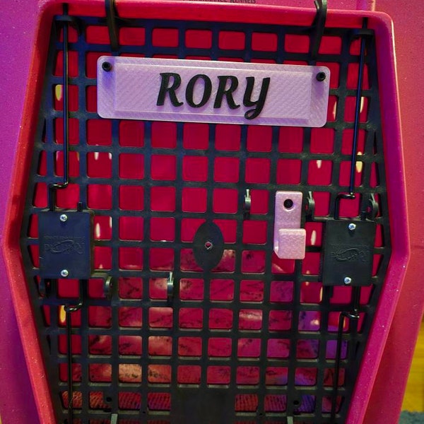 Custom Ruffland Crate Tag: 3D Printed Dog Kennel Nameplate - Etsy